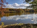 Park of the Kozel Castle near PlzeÃË, Czech Republic